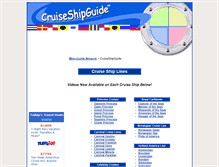 Tablet Screenshot of cruiseshipguide.com